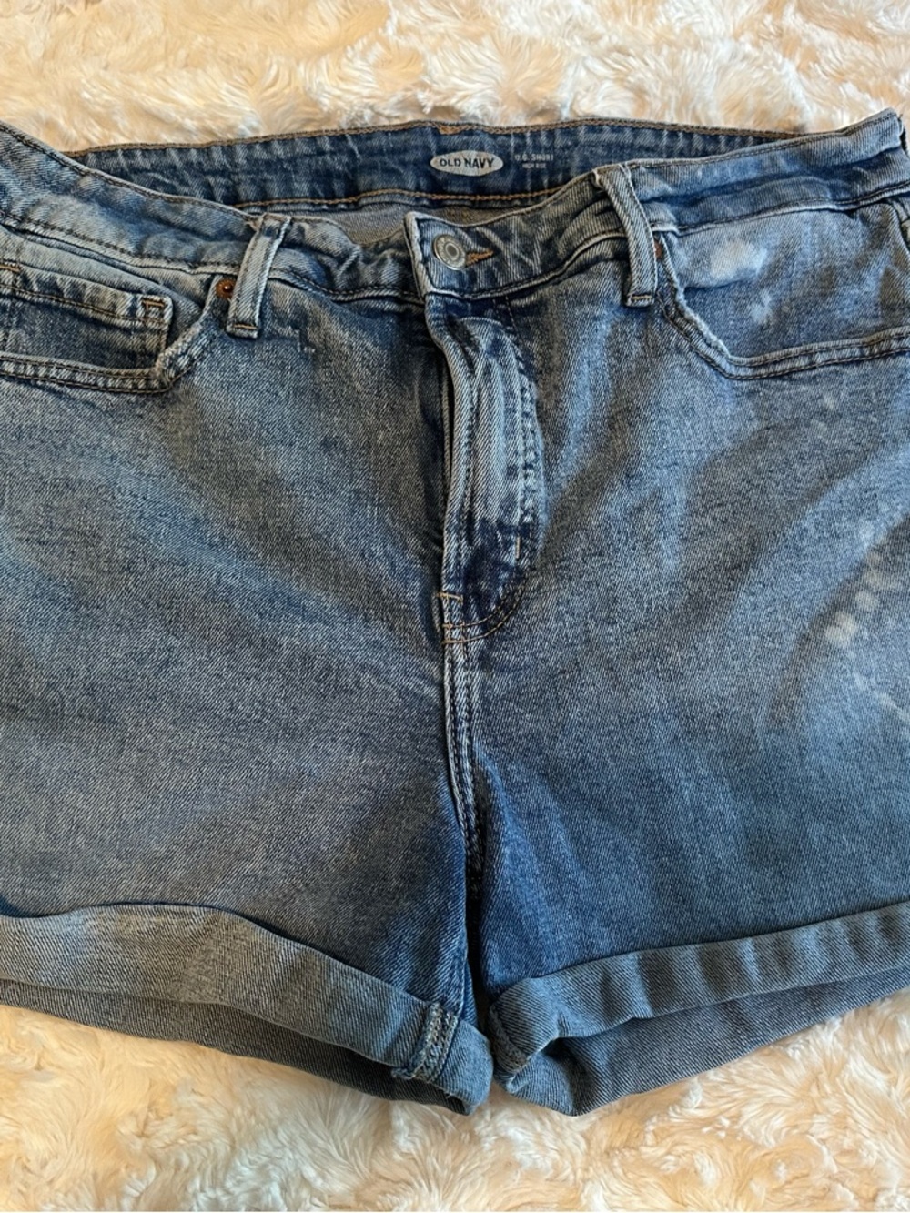 Old Navy Light Blue Denim Cuffed Women's Shorts